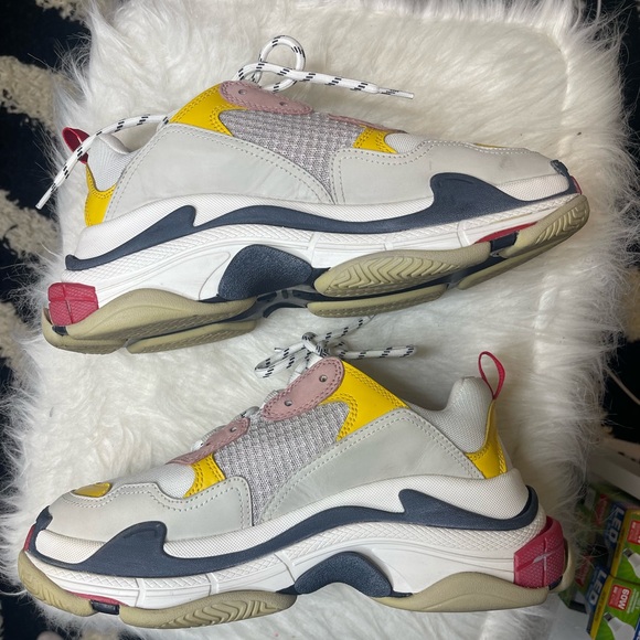 Balenciaga Triple S (cream,yellow,red) - Picture 3 of 4